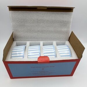 Round House Sicily Stripe Set of 4 Dip Bowls Ceramic‎ Striped Dinnerware